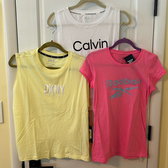 DKNY Sport, Calvin Klein Performance, Reebok Tops - NWT Bundle of 3 DKNY/Calvin/Reebok sleeveless/short sleeve shirts Medium